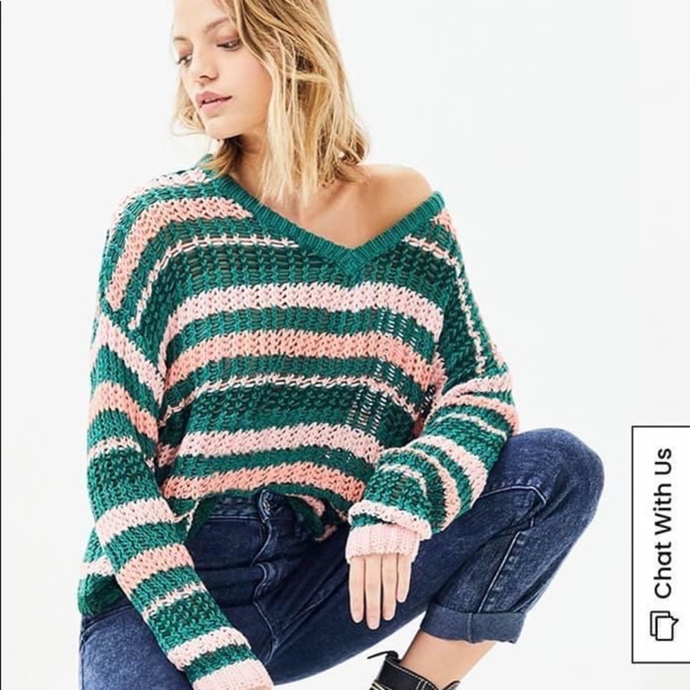 NWT MinkPink Striped August Remy Knit Sweater